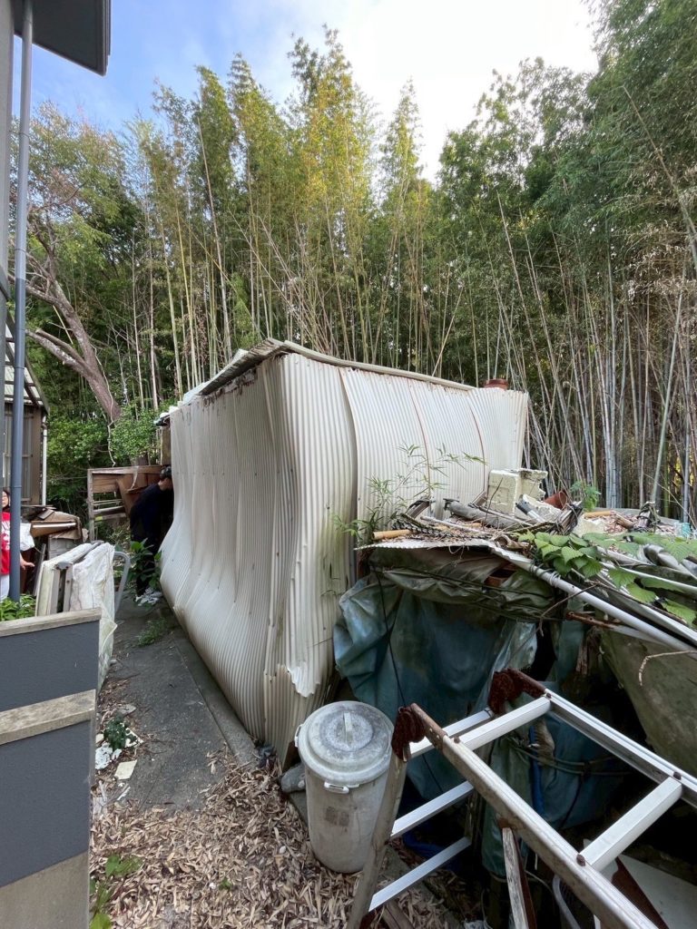 宇部市小屋解体