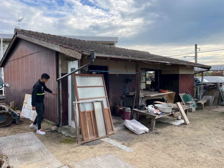 宇部市木造平家解体工事