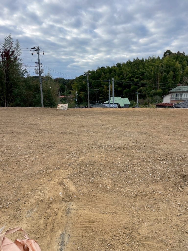 整地完了後